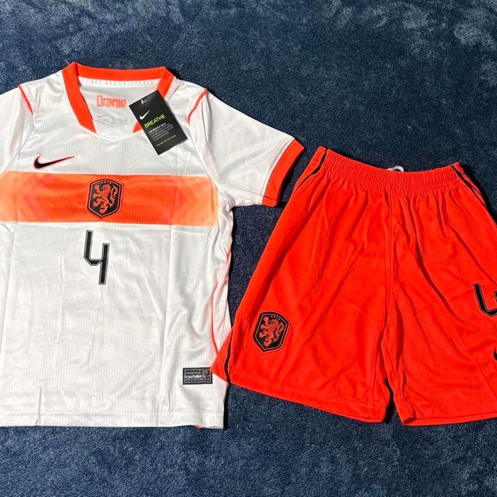 Netherlands Away 2026 Kids Set Virgil #4